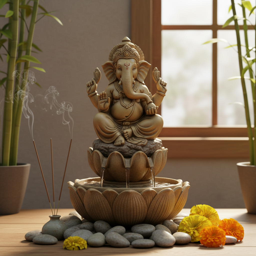 Fontana con Ganesh