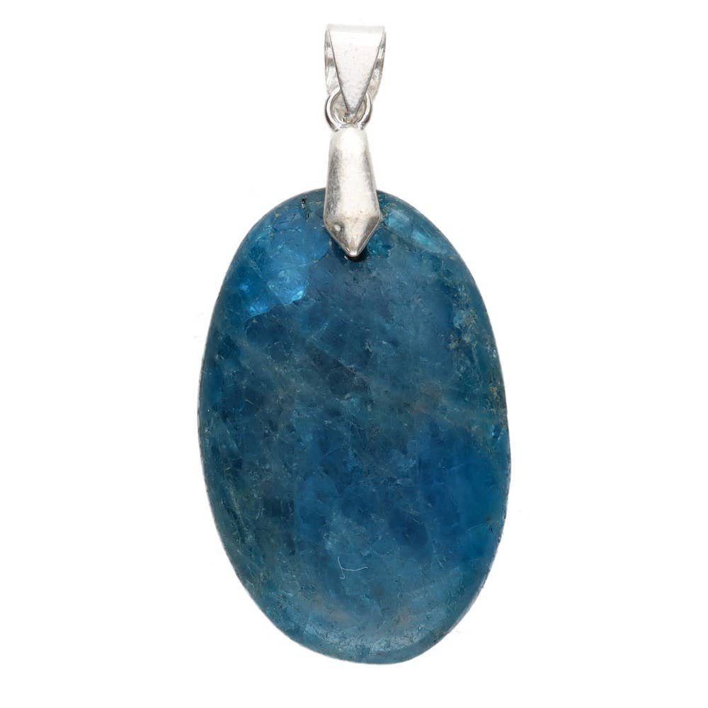 Collana con ciondolo cabochon in apatite