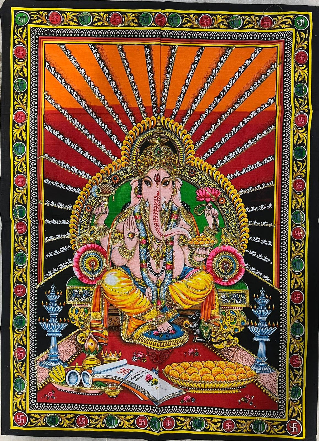 Telo Decorativo Ganesha Raggi Solari 75x105 cm