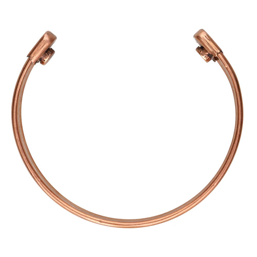 Bracciale in rame con elefante