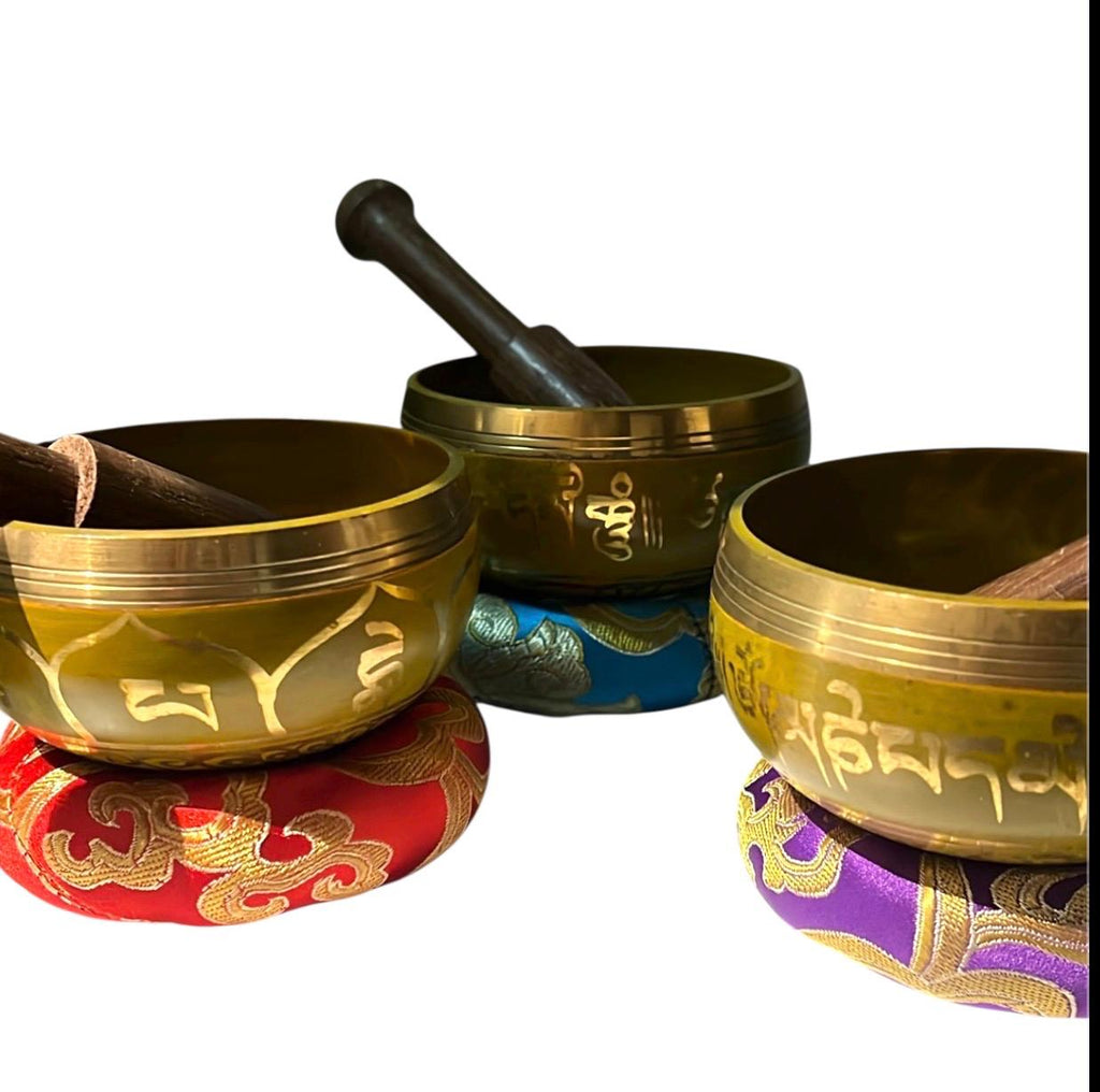 Campana Tibetana 7 Chakra Gialla 8.5 cm