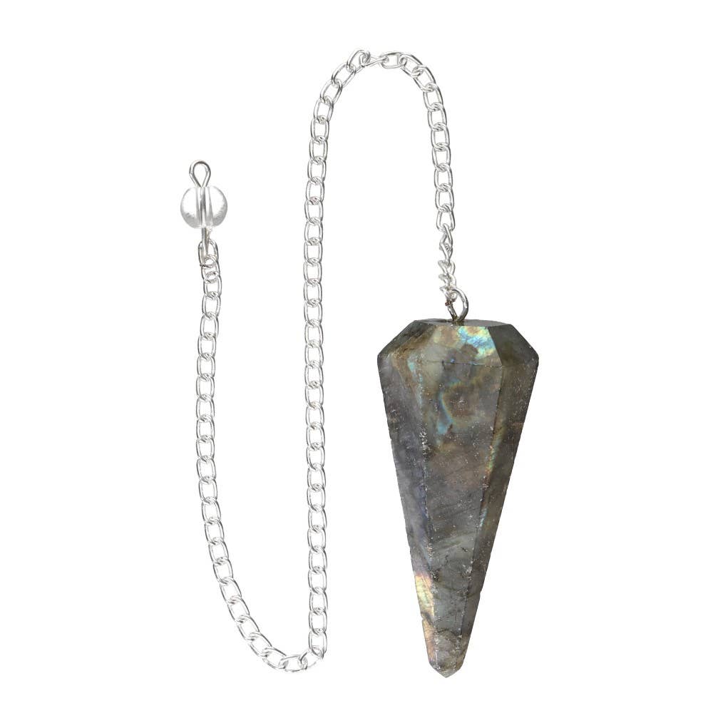 Pendolo sfaccettato in labradorite