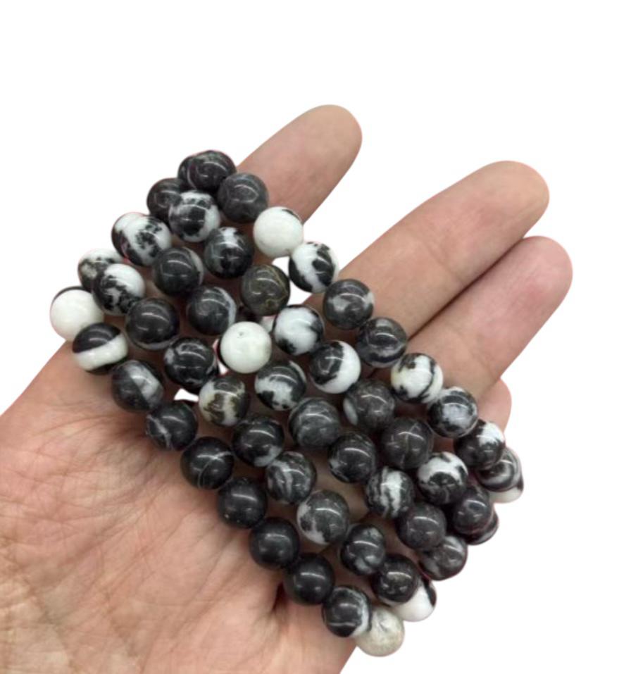 Bracciale Diaspro Zebra 8mm