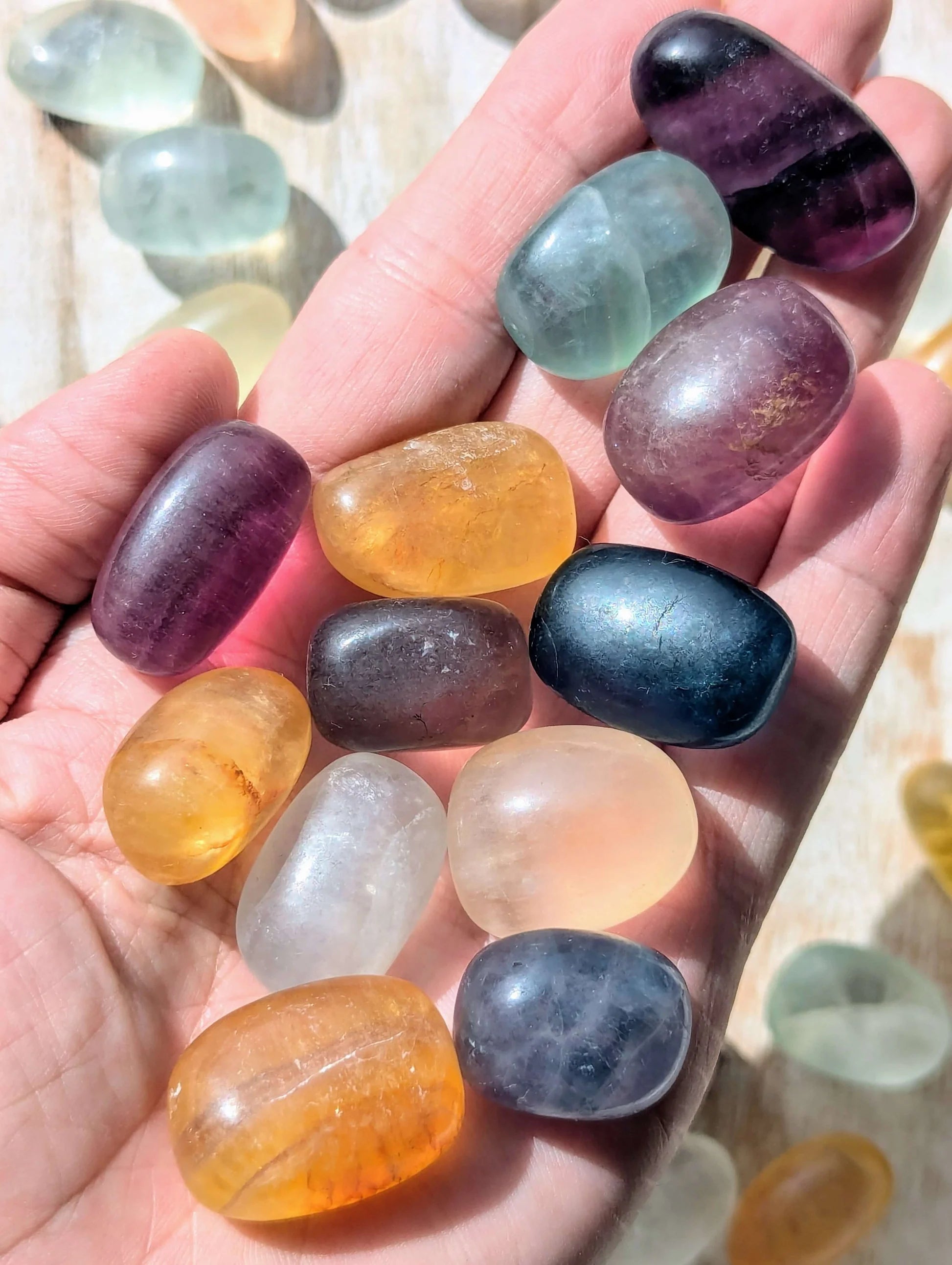 Fluorite Rainbow Burattata (2-4 cm)