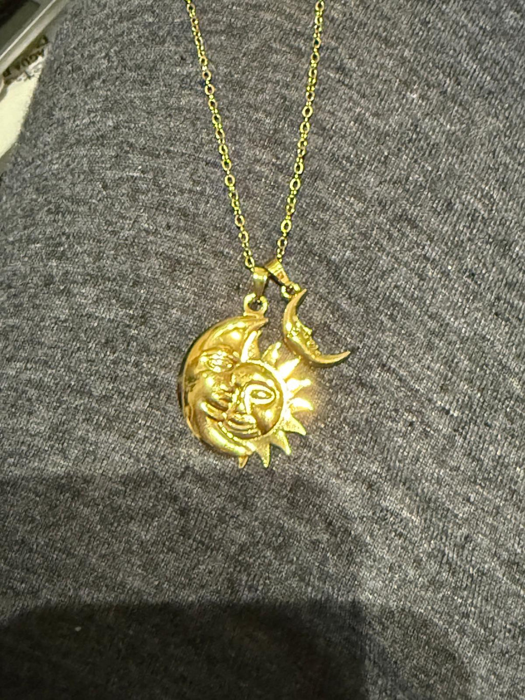 Collana Sole e Luna | Acciaio Inox | Silver & Gold