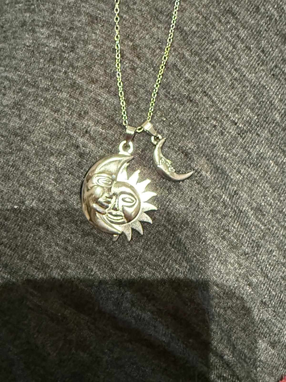 Collana Sole e Luna | Acciaio Inox | Silver & Gold