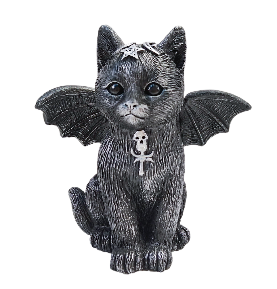 Statuina Gatto Baphomet con Ali