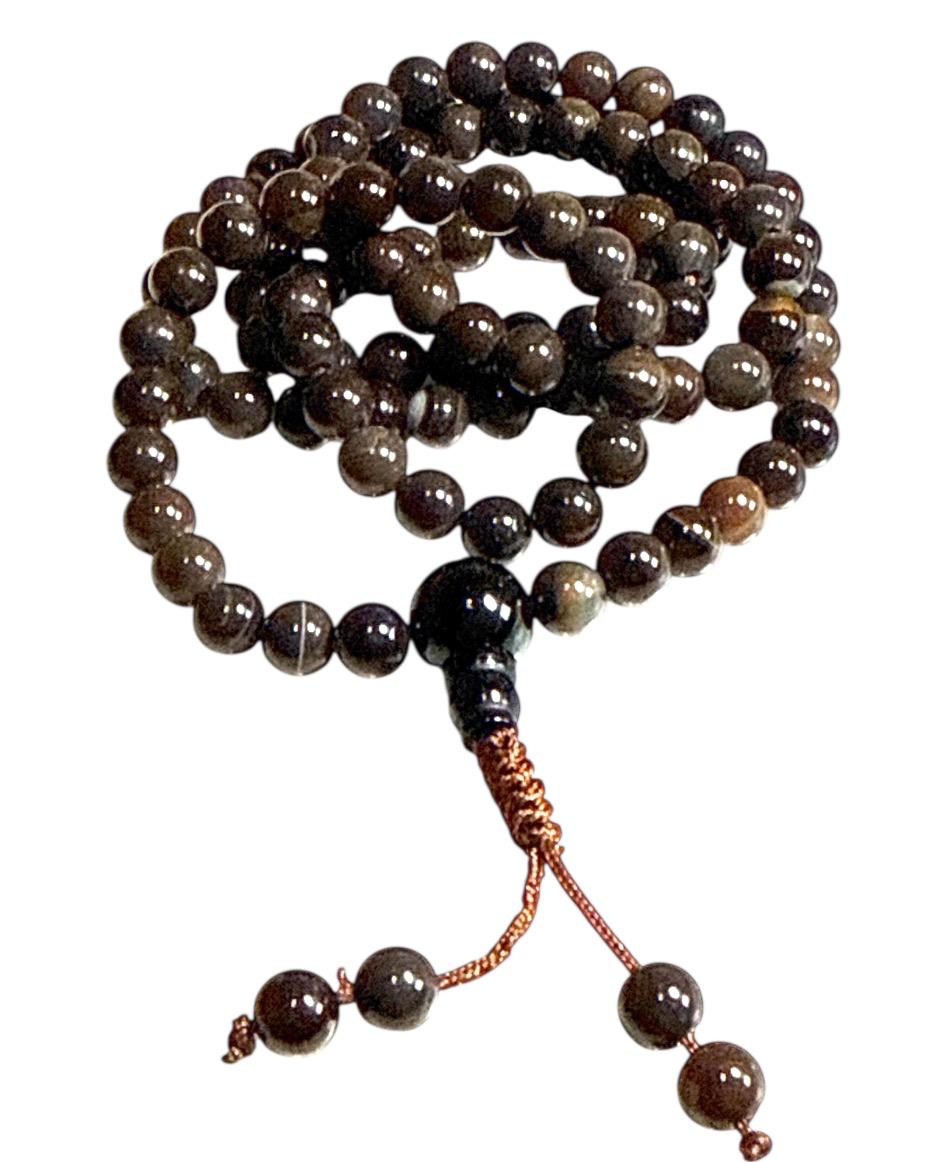Japamala Tibetano Agata Bronzo 6mm