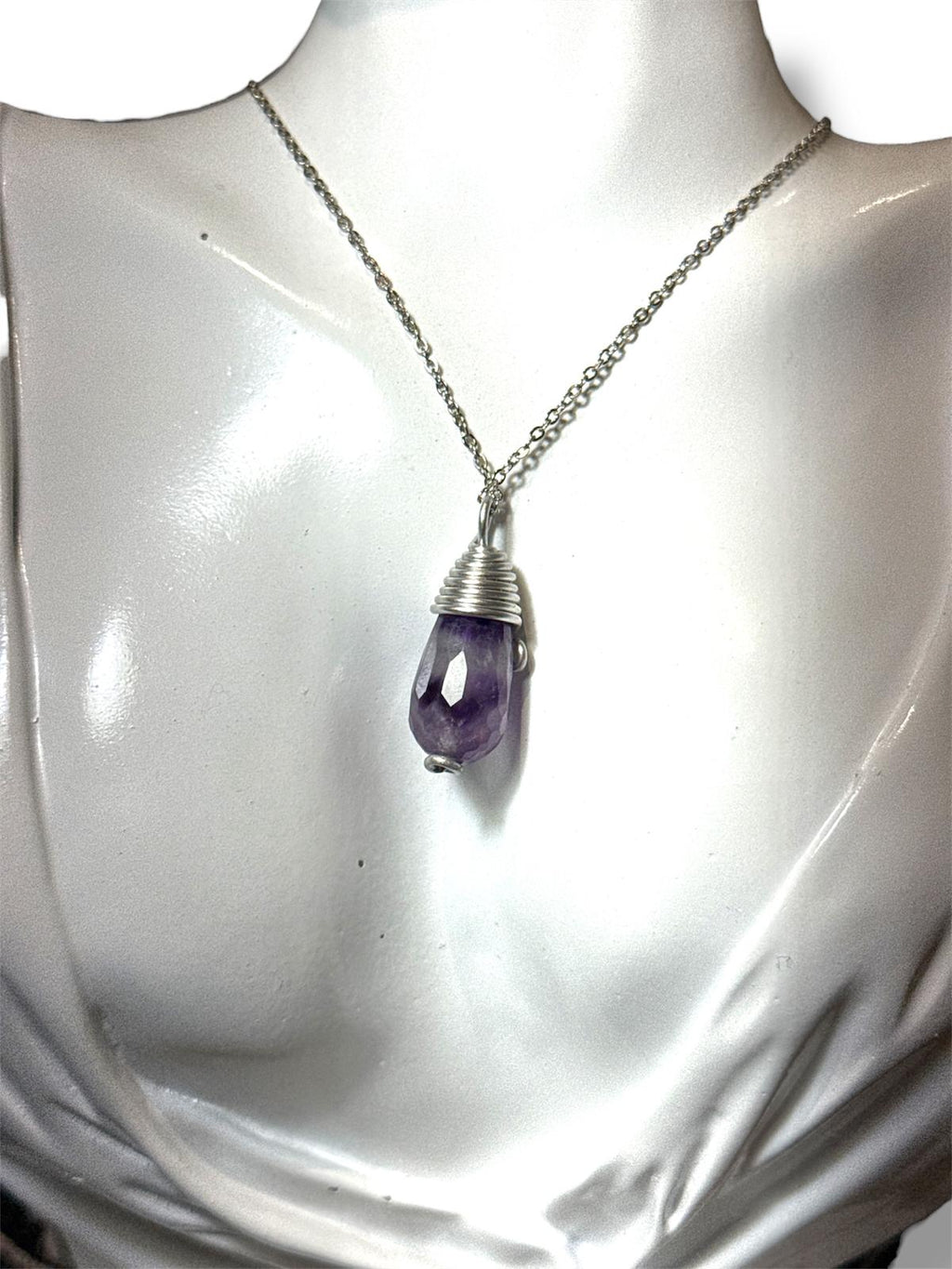 Collana Ametista Sfaccettata Artigianale
