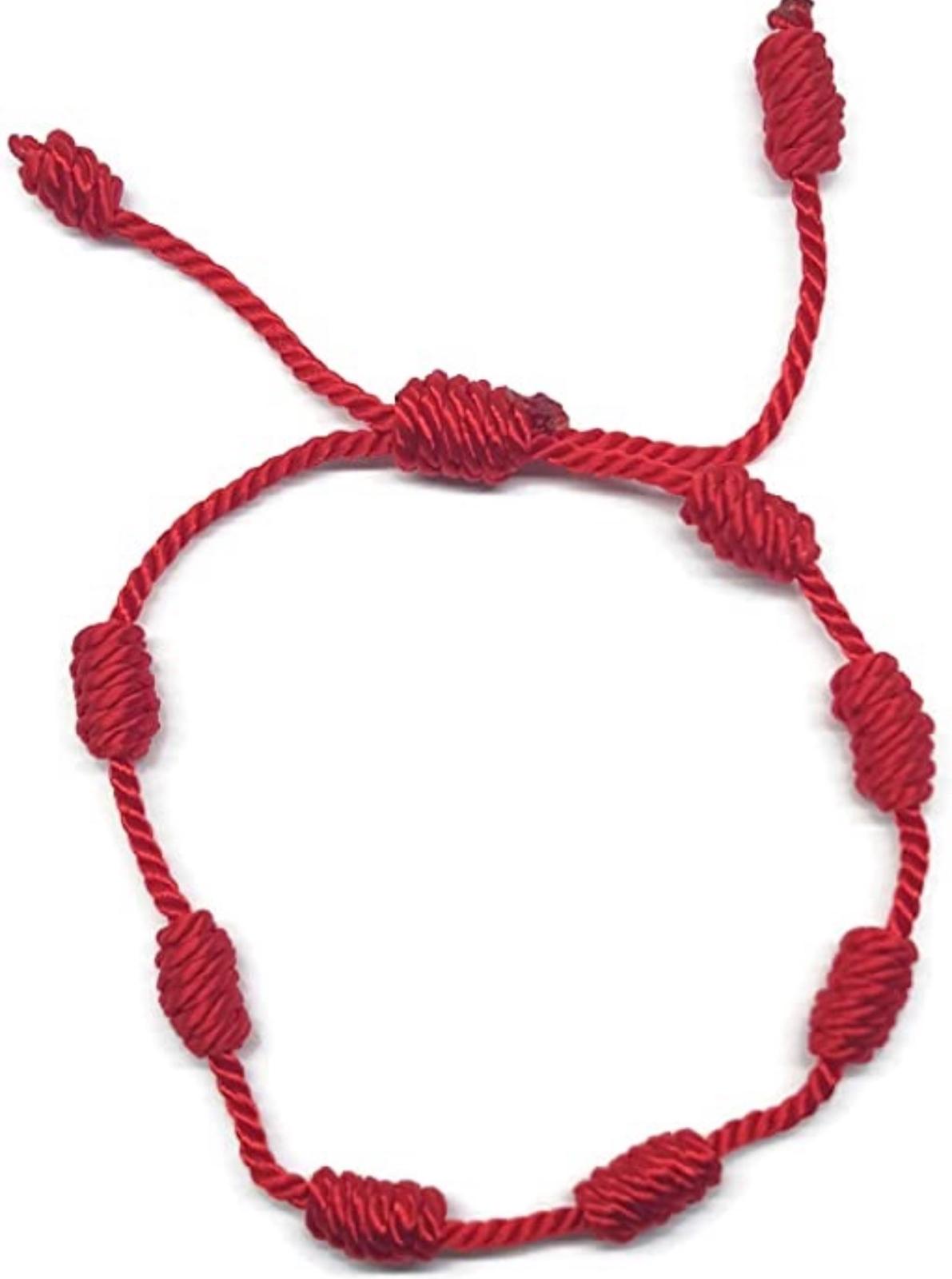 Braccialetto Rosso dei 7 Nodi Francescani