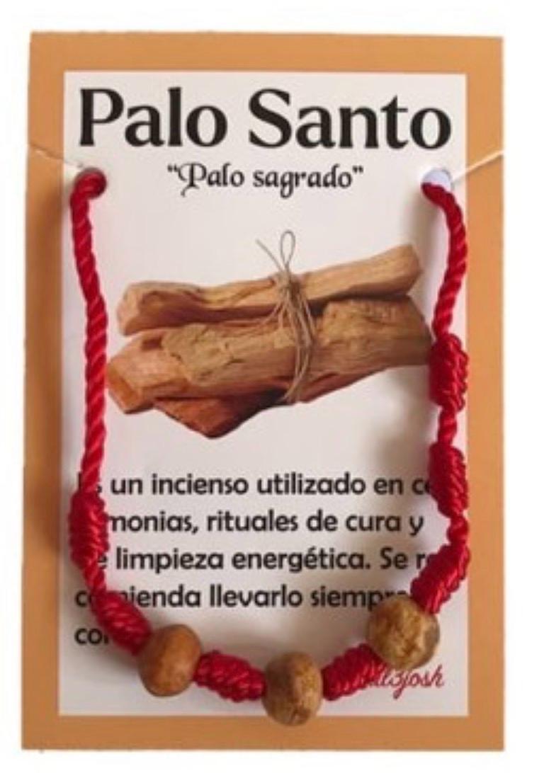 Braccialetto Rosso con Palo Santo