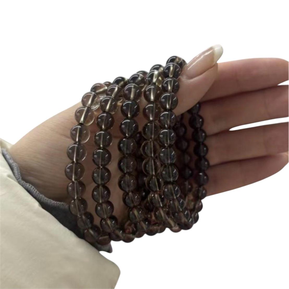 Bracciale 8mm Quarzo Fumé