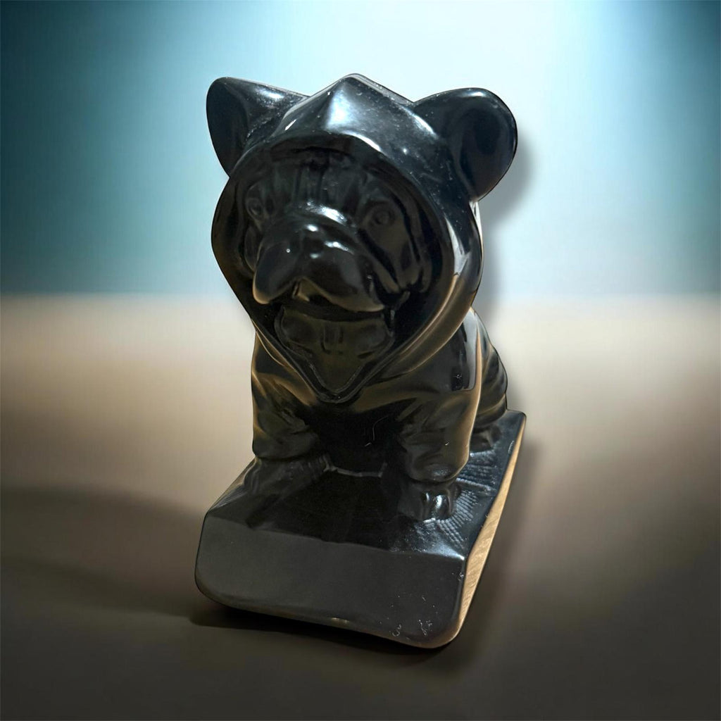 Bulldog in Ossidiana Nera - 300g circa