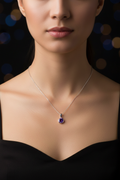 Collana ametista indossata