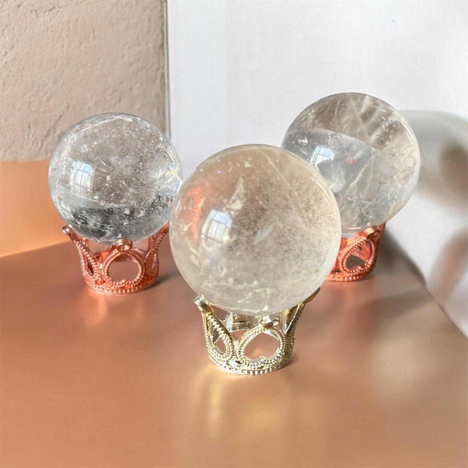 Sfera di Cristallo di Rocca Naturale - 4 cm