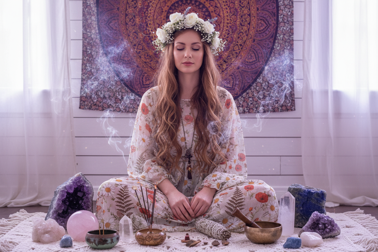 Donna Figlia dei Fiori - Stile Spirituale