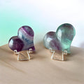 Cuore di Fluorite Rainbow Naturale