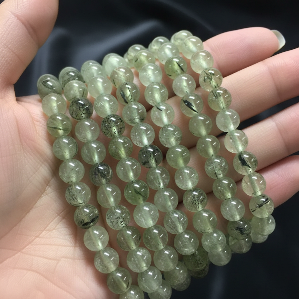 Bracciale Prehnite - Close-up macro