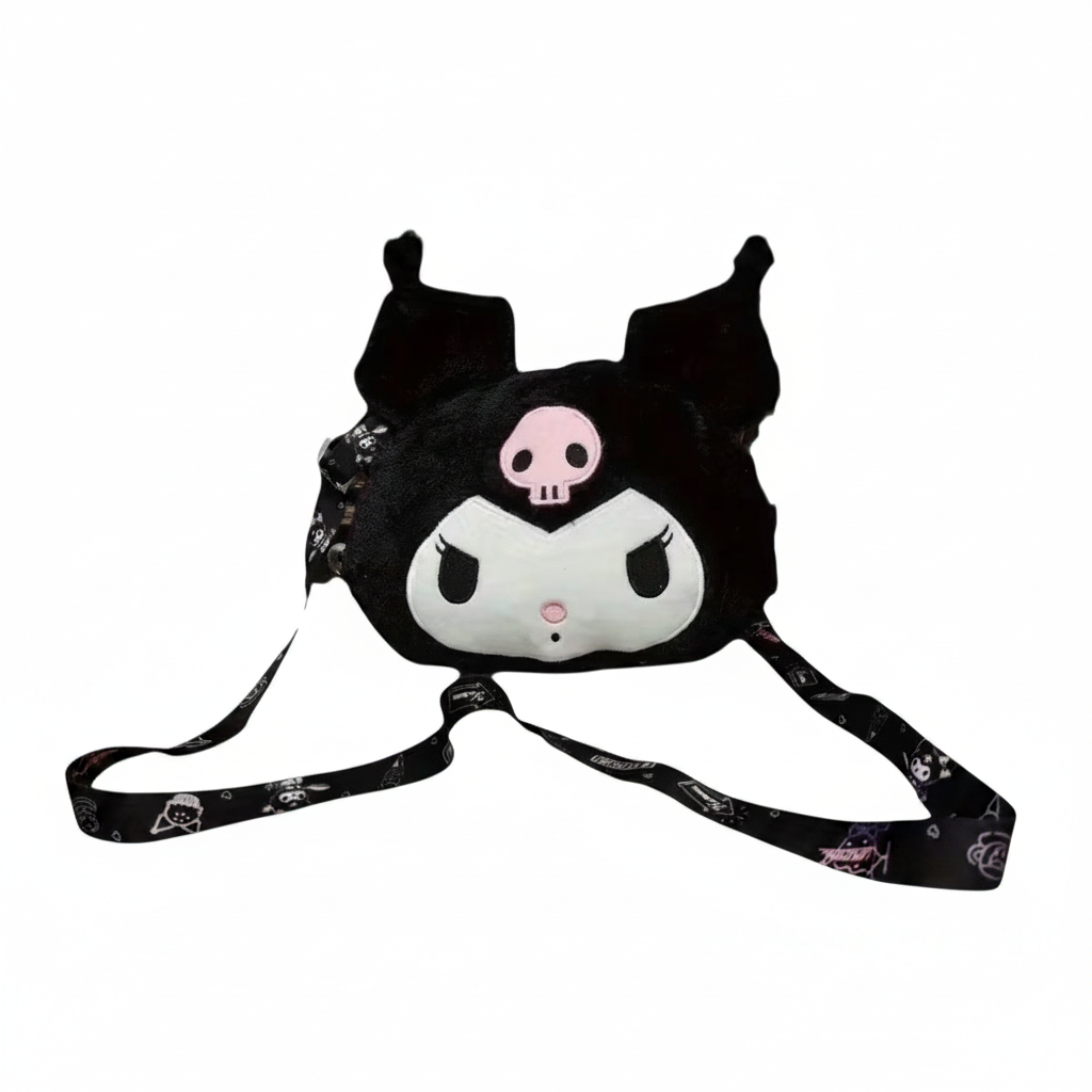 Borsa Kuromi - flat lay sfondo bianco