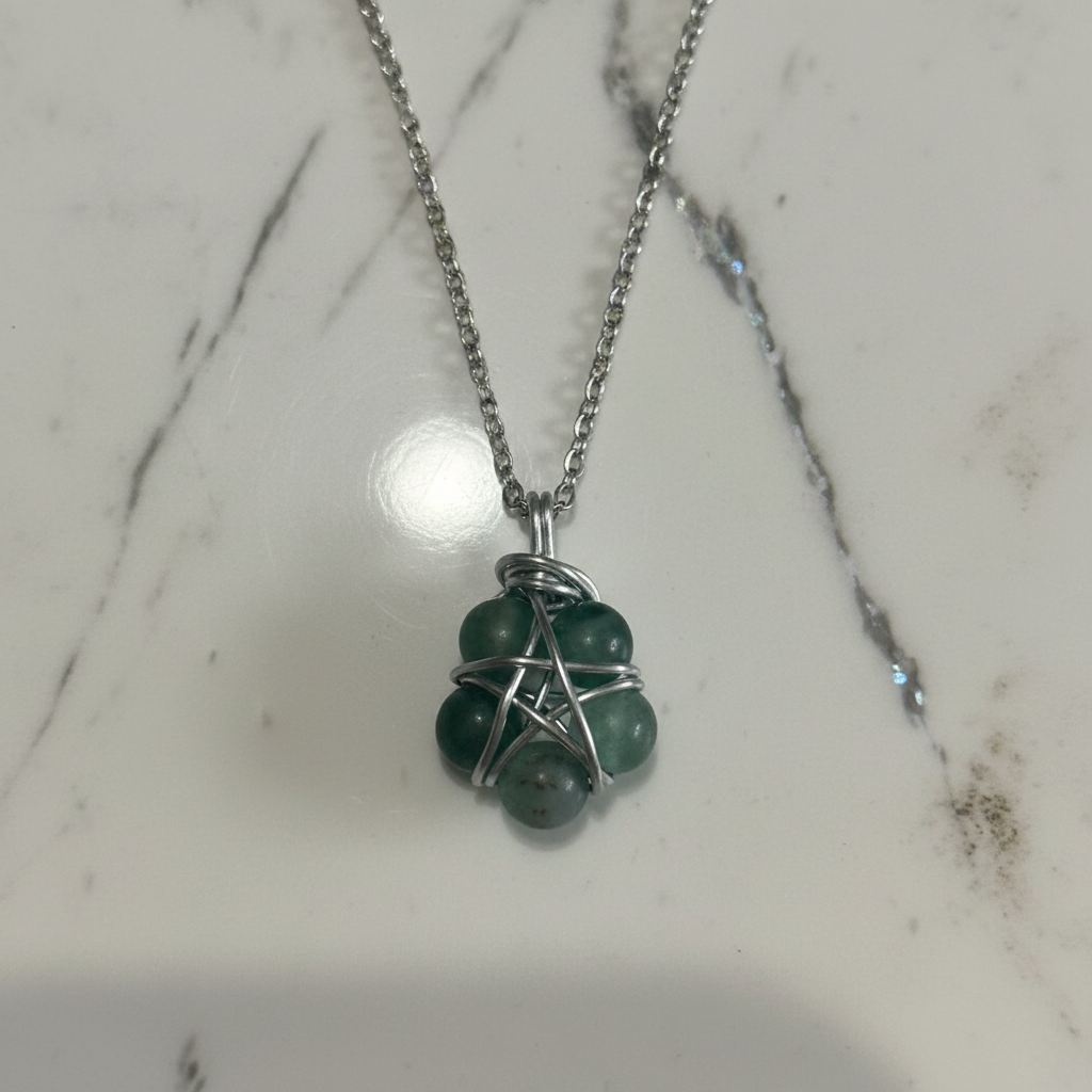 Collana Mini Pentacolo – Fluorite