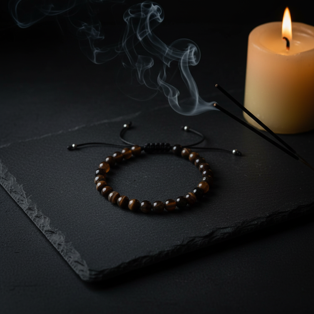 Bracciale agata bronzo moody con incenso