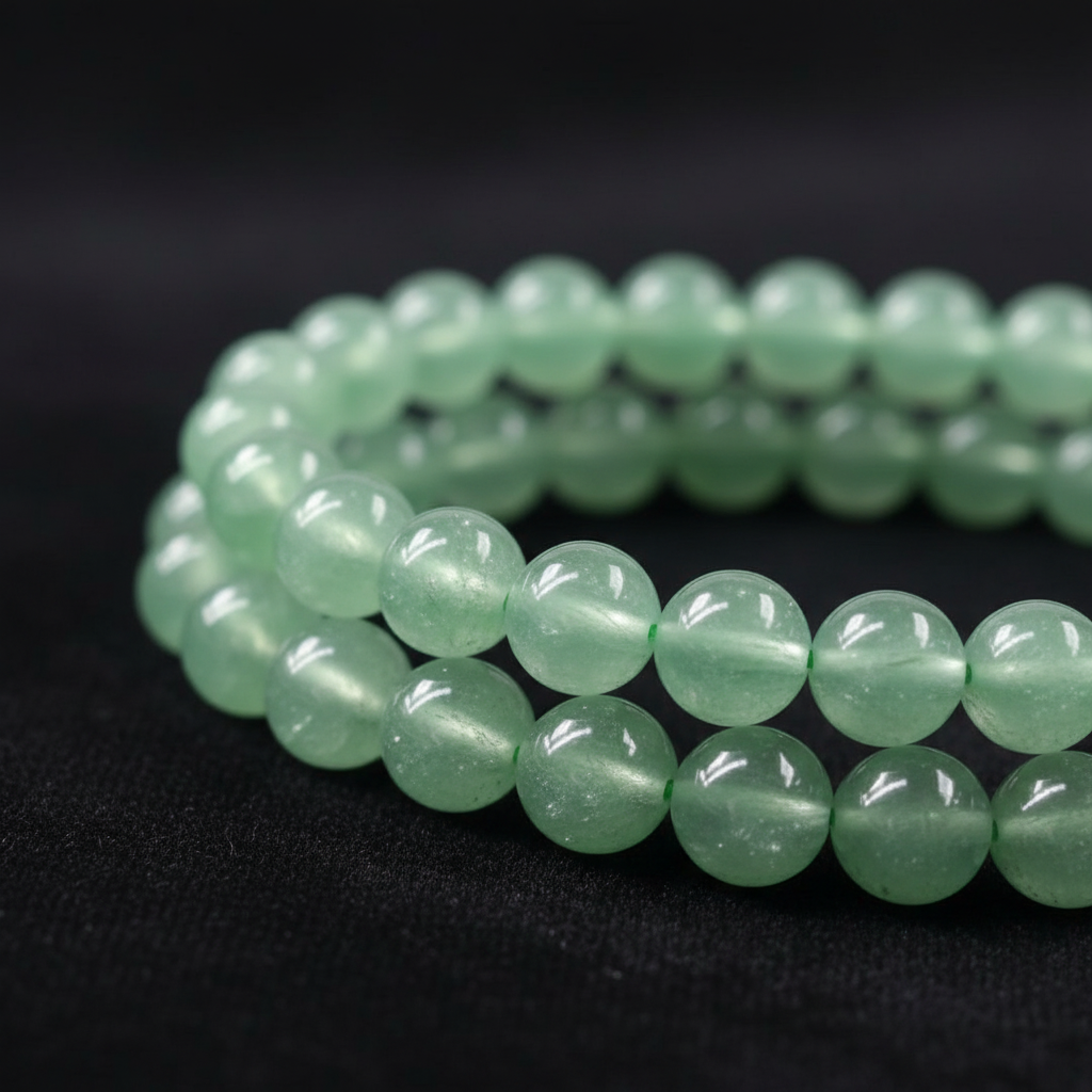 Bracciale Avventurina Verde - Close-up macro
