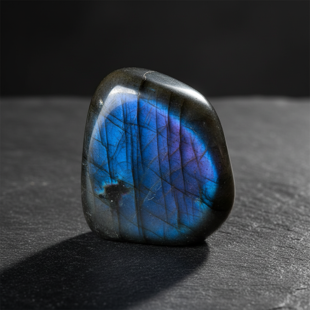 Labradorite Freeform - singola su ardesia