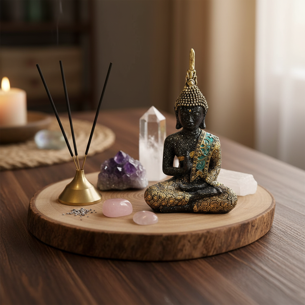 Buddha in Poliresina - 10 cm