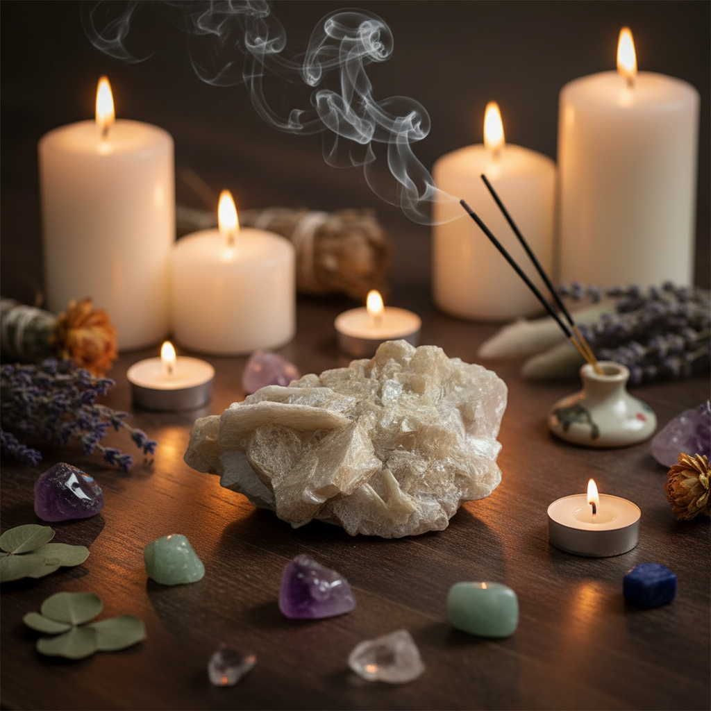 Muscovite - composizione rituale cristalli