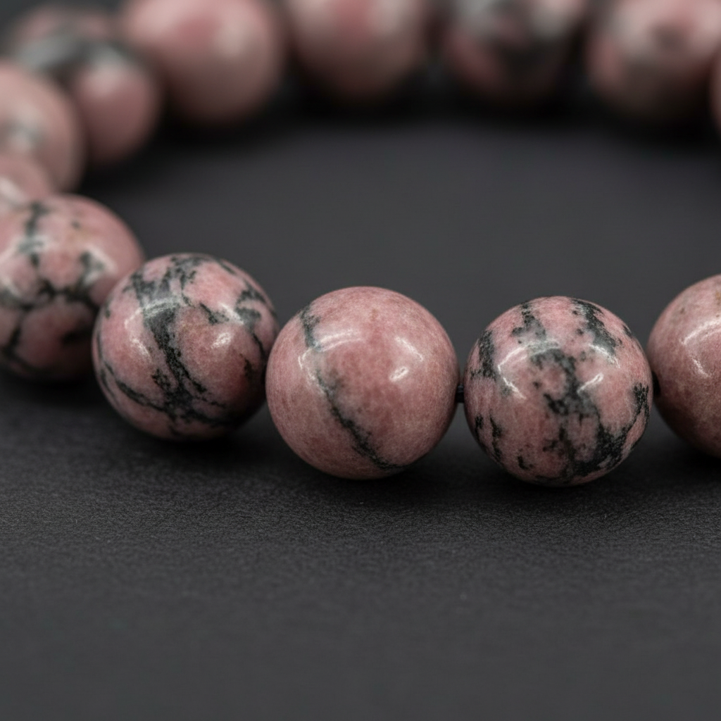 Bracciale Rodonite - Close-up macro