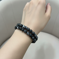 Bracciale Diaspro Zebra 8mm - lifestyle indossato