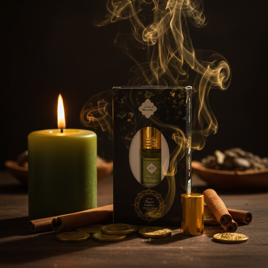 Candela verde e fumo dorato