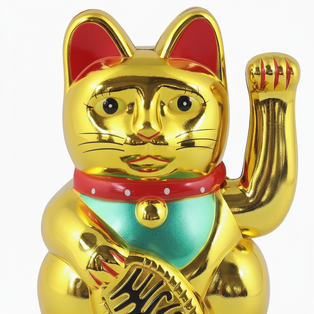 Maneki Neko 8cm - macro close-up