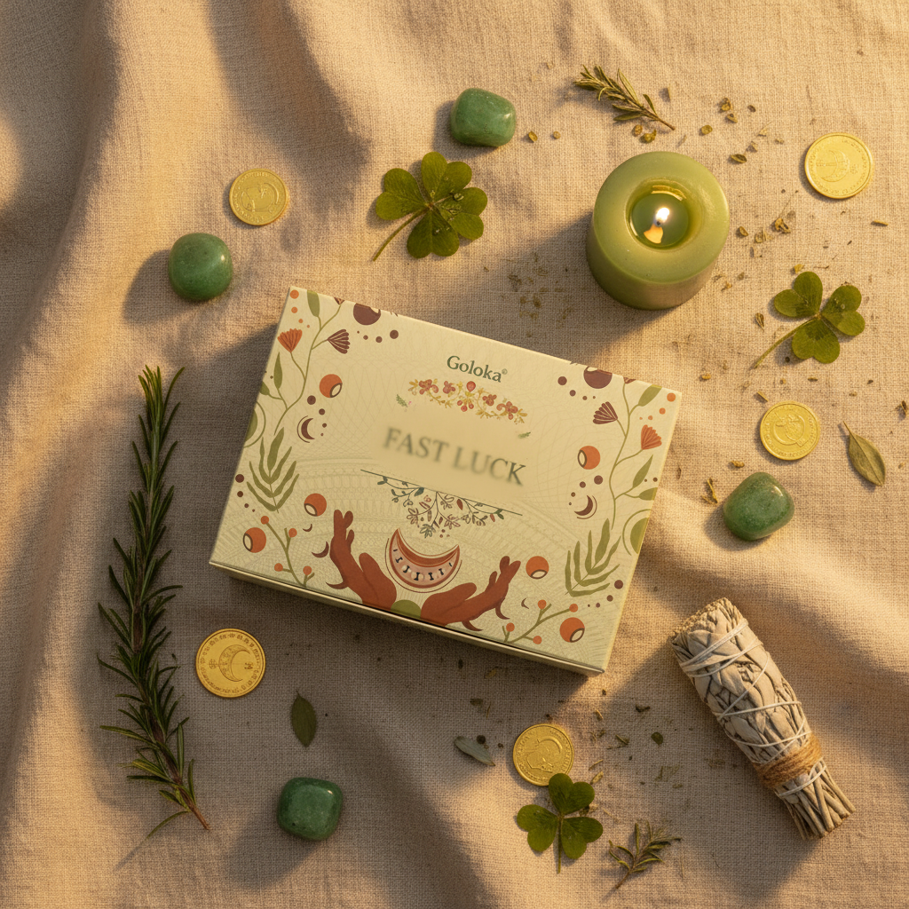 Lifestyle lino naturale con avventurina e monete