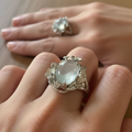 Anello acquamarina lifestyle indossato