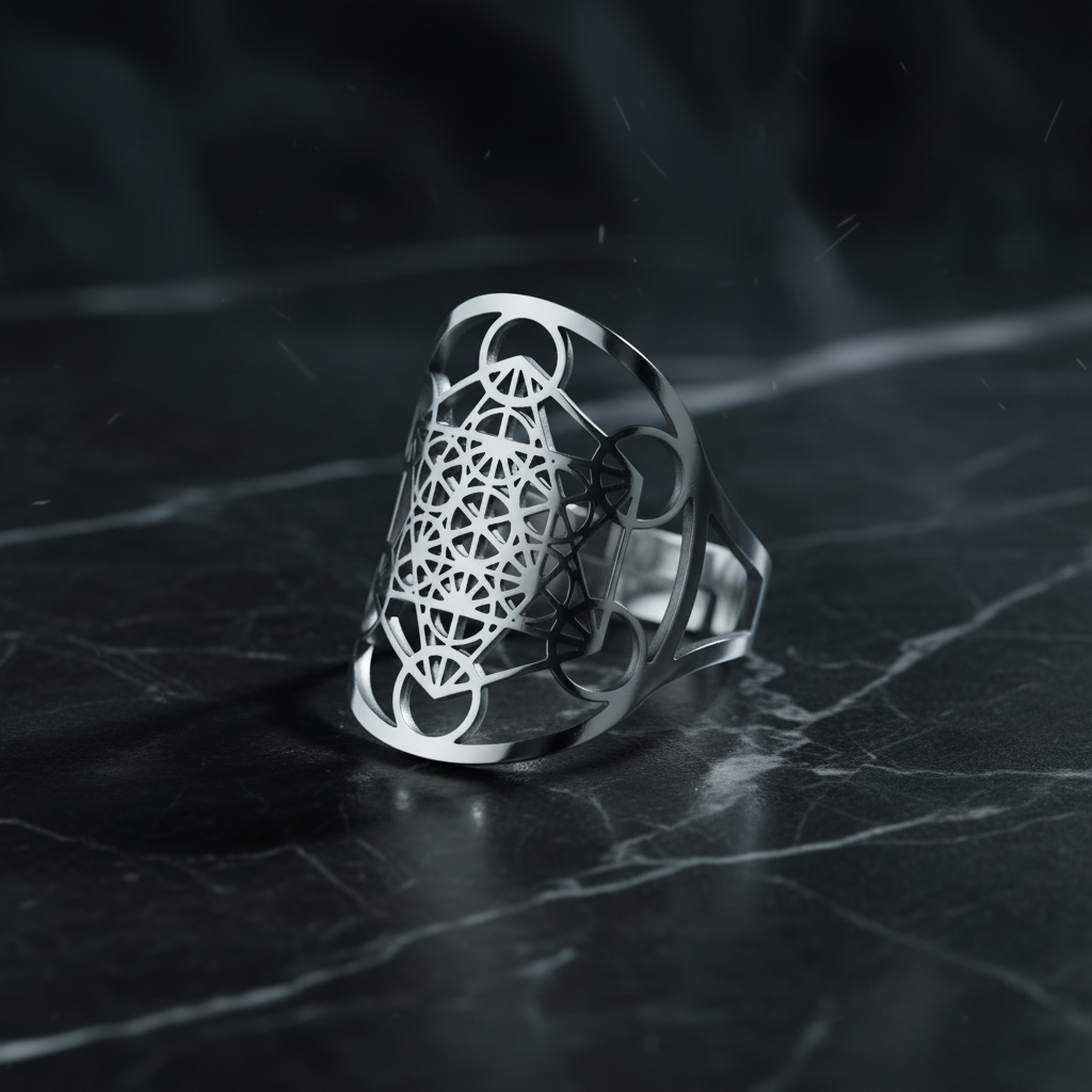 Anello Metatron - Marmo nero