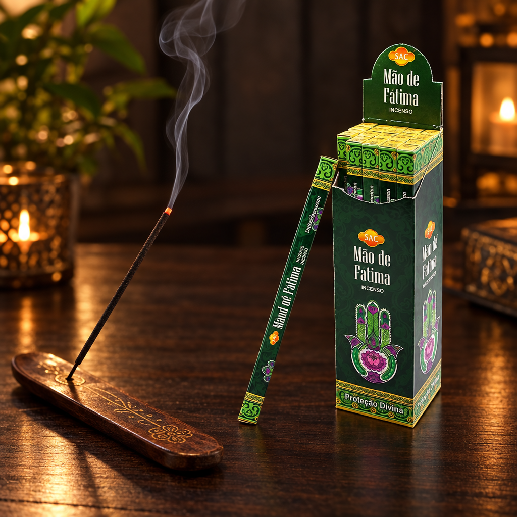 Incenso acceso con scia di fumo