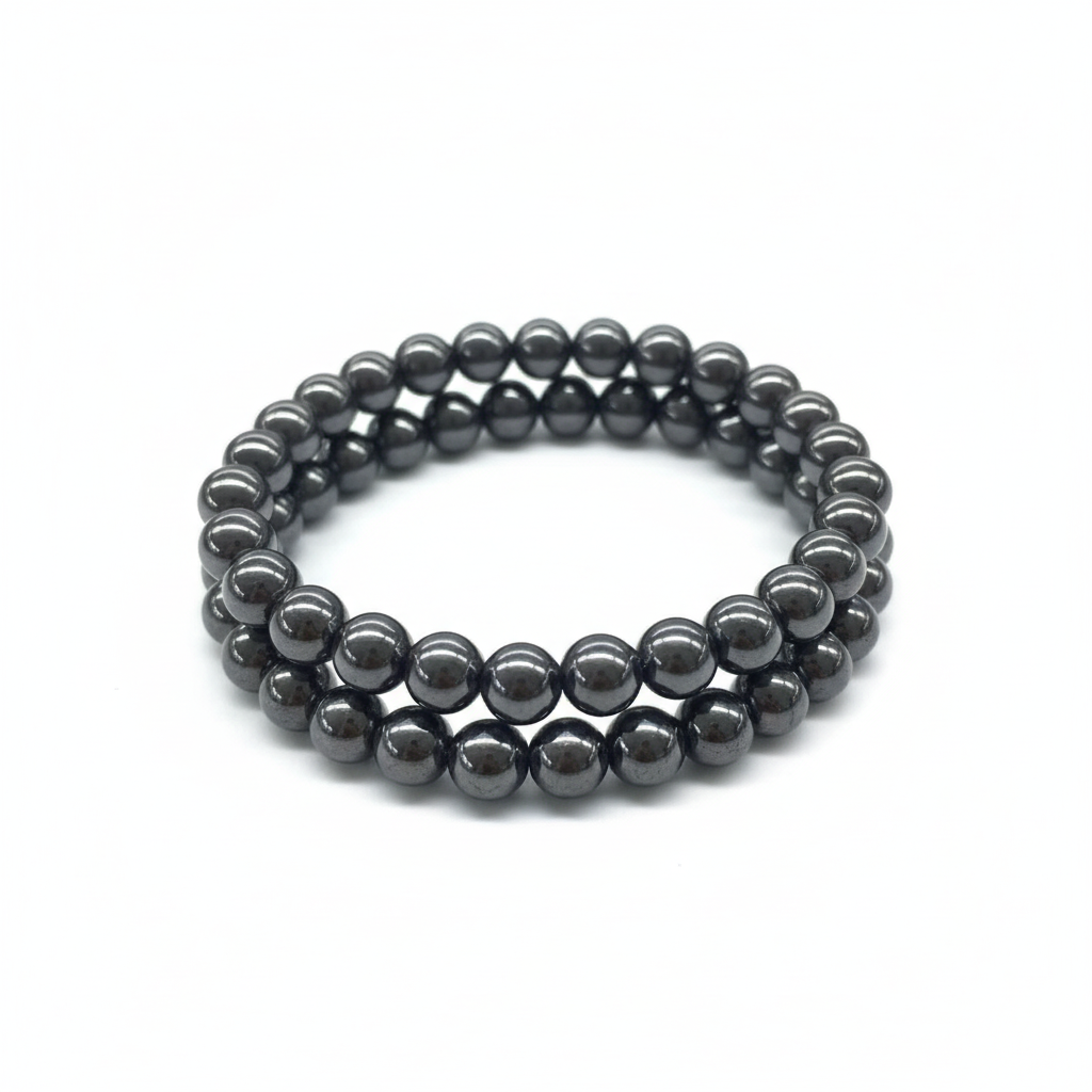 Bracciale Ematite 8mm - shot editoriale