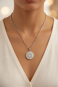 Collana Stella di David con Zirconi - indossata lifestyle