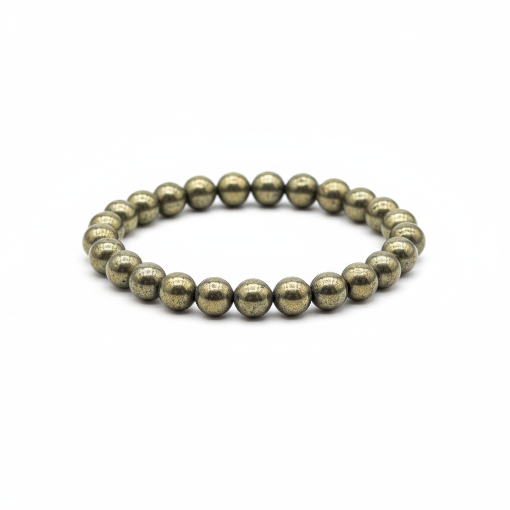 Bracciale Pirite 8mm - shot editoriale