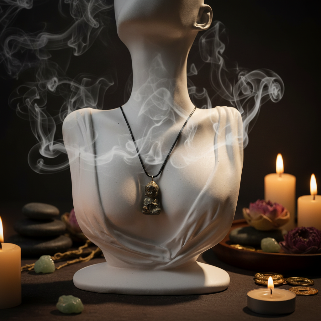 Collana Buddha Pirite atmosfera zen