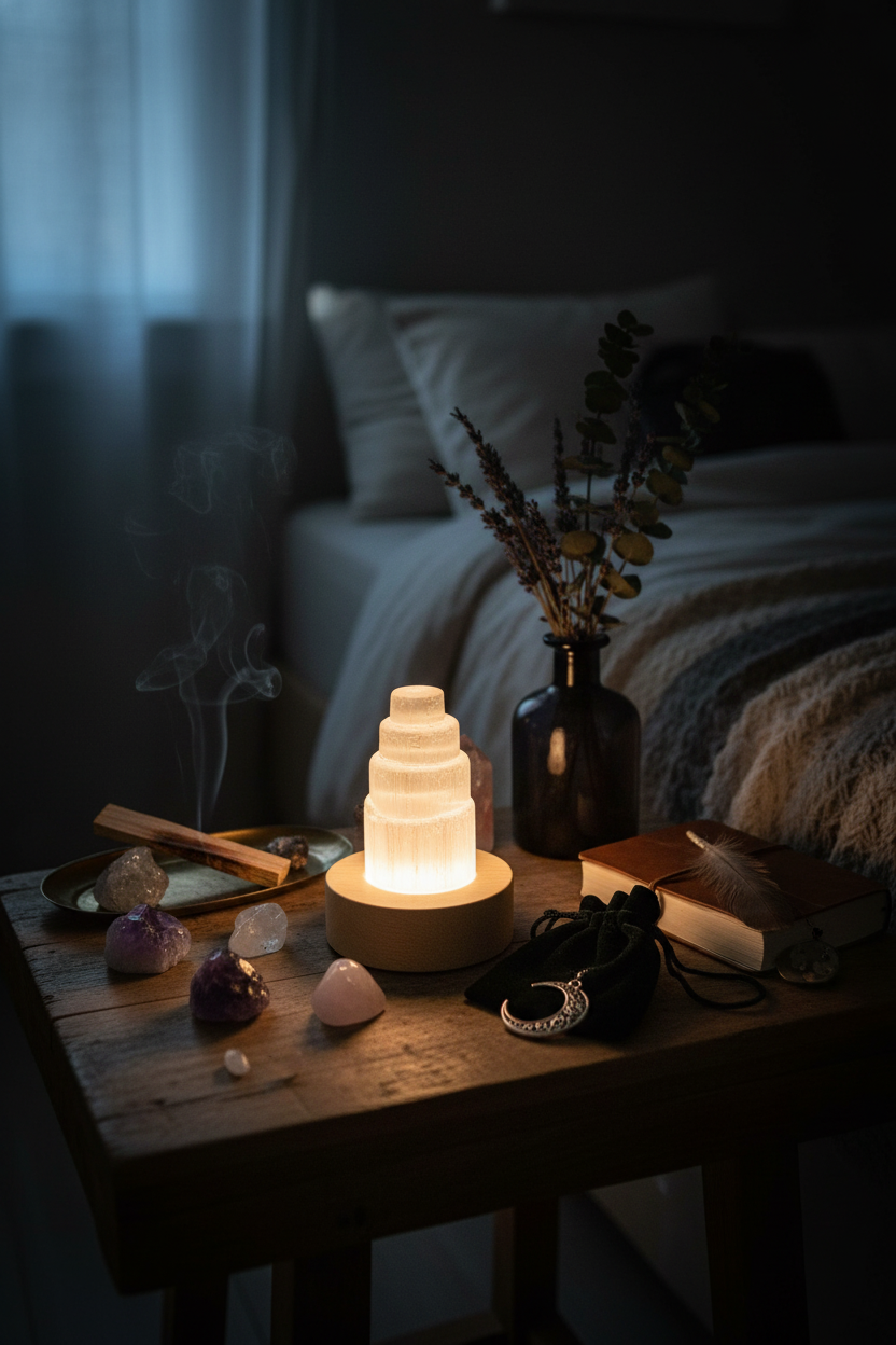 Lampada Selenite Torre - Lifestyle Cozy