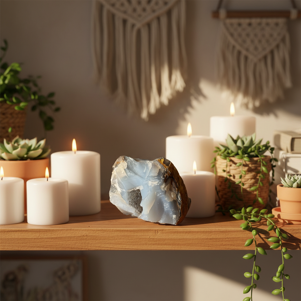 Fetta di Agata Naturale lifestyle mensola decor boho