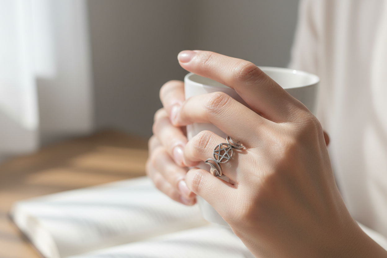 Anello Triplice Luna - Lifestyle