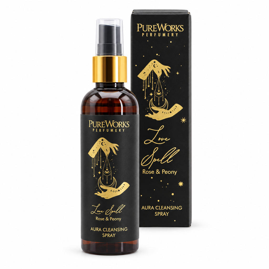 Spray per ambienti Incantesimo d’Amore Rosa e Peonia da 100 ml con confezione