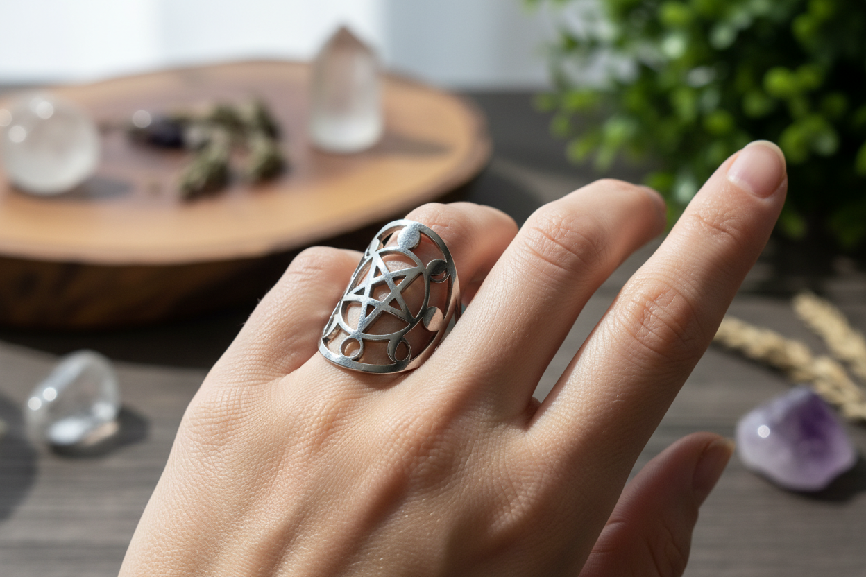 Anello Pentacolo Luna - Lifestyle v2