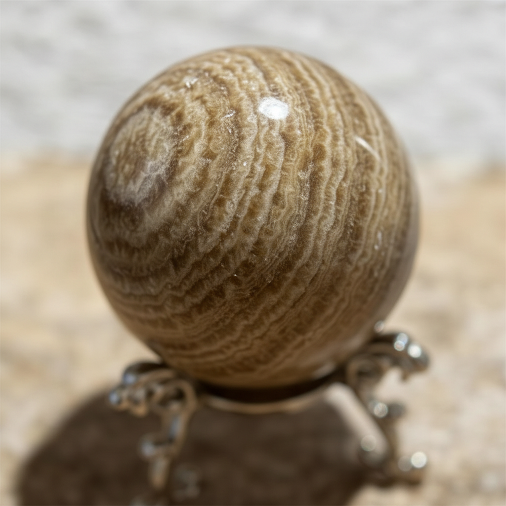 Sfera Aragonite - macro venature naturali
