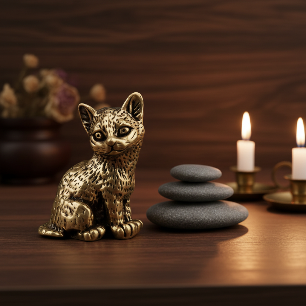 Gattino ottone 2.5cm - lifestyle altare zen