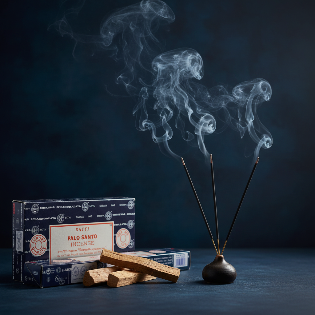 Satya Palo Santo - stick acceso con fumo