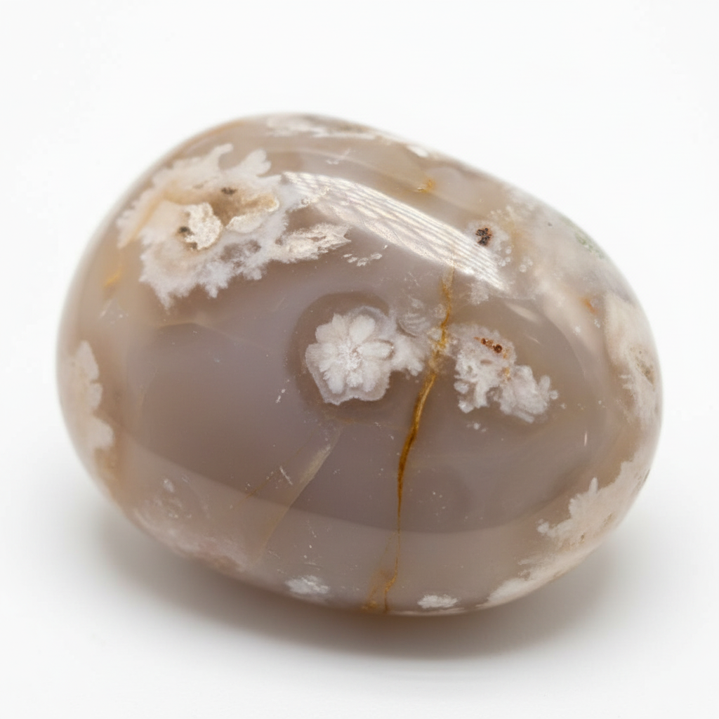 Palmstone Agata Sakura - macro close-up druzy
